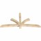 Ekena Millwork Davenport Rough Sawn Timber Gable Bracket, Douglas Fir, 84"W x 42"H x 4"D x 4"F, 12/12 Pitch GBW084X42X0404DAV00RDF - alternate 3